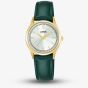 Lorus Ladies Classic Two Tone Green Leather Strap Watch RG216YX9