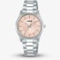 Lorus Ladies Clear Cut Classic Soft Pink Bracelet Watch RG249XX9