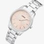 Lorus Ladies Clear Cut Classic Soft Pink Bracelet Watch RG249XX9