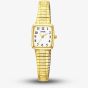 Lorus Ladies Expander Gold Tone White Dial Square Watch RG314AX9