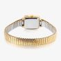 Lorus Ladies Expander Gold Tone White Dial Square Watch RG314AX9