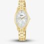 Lorus Ladies Gold Tone Oval Bracelet Watch RRX88JX9