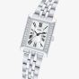 Lorus Ladies Rectangular White Dial Bracelet Watch RG233YX9
