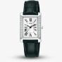 Lorus Ladies Rectangular White Dial Leather Strap Watch RG241YX9