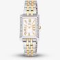 Lorus Ladies Rectangular Champagne Dial Two Tone Bracelet Watch RG271YX9