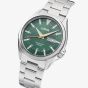 Lorus Mens Automatic Silver Tone Green Dial Watch RL421BX9