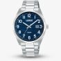 Lorus Mens Classic Silver Tone Blue Dial Watch RH907RX9