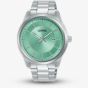 Lorus Mens Classic Clear Cut Mint Green Dial Watch RH931RX9