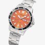 Lorus Mens Seigaiha-Mon Orange Dial Watch RH361AX9
