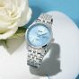 Lorus Ladies Classic Light Blue Sunray Dial Day Date Watch Watch RL401CX9
