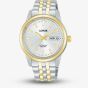 Lorus Ladies Classic Two Tone Silver White Sunray Dial Watch RL404CX9
