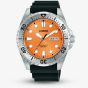 Lorus Mens Sports Orange Dial Automatic Rubber Strap Watch RL479BX9