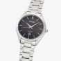 Lorus Mens Classic Black Dial Stainless Steel Bracelet Watch RH963RX9