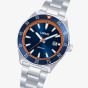 Lorus Mens Sports Blue & Orange Bracelet Watch RS953DX9