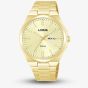 Lorus Mens Sports Gold Dial Bracelet Watch RH400AX9