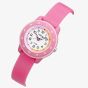Lorus Kids Time Teacher Pink Rubber Strap Watch RRX57JX9