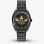 Adidas Unisex Edition One Black Sunray & Gold Logo Watch AOFH235112I