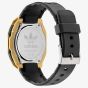 Adidas City Tech Six Gold Tone Black Strap Watch AOFH260142I