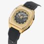 Adidas City Tech Six Gold Tone Black Strap Watch AOFH260142I