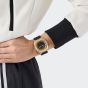 Adidas City Tech Six Gold Tone Black Strap Watch AOFH260142I