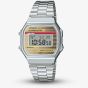Casio Vintage Red & Cream Digital Watch A168WEHA-9AEF