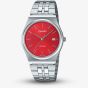 Casio MTP Stainless Steel Red Dial Watch MTP-B145D-4A2VEF