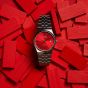 Casio MTP Stainless Steel Red Dial Watch MTP-B145D-4A2VEF