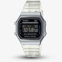 Casio Unisex Clear Rubber Strap Digital Watch A168XES-1BEF