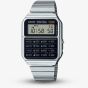 Casio Silver & Black Calculator Digital Display Watch CA-500WE-1AEF