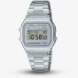 Casio Vintage Silver Digital Watch A158WEA-7EF