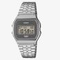 Casio Limited Edition Vintage Grey Seigaiha Pattern Digital Watch A159WEVJ-7