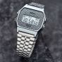 Casio Limited Edition Vintage Grey Seigaiha Pattern Digital Watch A159WEVJ-7