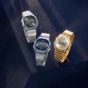 Casio Vintage Blue Dial Bracelet Watch A140WE-2AEF