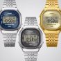 Casio Vintage Grey Dial Bracelet Watch A140WE-8AEF