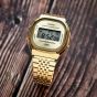 Casio Vintage Gold Plated Bracelet Watch A140WEG-9AEF