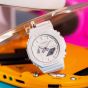 Casio G-Shock One Tone White Rubber Watch GA-2100-7A7ER