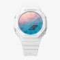 Casio G-Shock Blue & Red Gradient White Dual Display Watch GA-2100TL-7AER