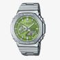 Casio G-Shock Metallic Green Dual Display Watch GM-2110D-3AER