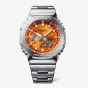 Casio G-Shock Metallic Orange Dual Display Watch GM-2110D-4AER