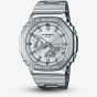 Casio G-Shock Metallic Silver Dual Display Watch GM-2110D-7AER