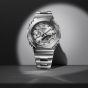 Casio G-Shock Metallic Silver Dual Display Watch GM-2110D-7AER