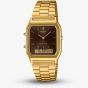 Casio Unisex Vintage Brown Dial Dual Display Watch AQ-230GA-5AMQYES