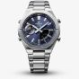 Casio Mens Edifice Blue Dial Dual Display Watch ECB-S10D-2AEF