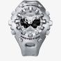 Casio Mens G-Shock Cool Eyes Silver Dual Display Watch GA-V01A-8AER