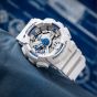 Casio Mens G-Shock Marvel Studios Fantastic Four White Dual Display Watch GA-110HDS-7AER