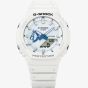 Casio Mens G-Shock Marvel Studios Fantastic Four White & Blue Dial Watch GA-2100HDS-7AER