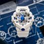 Casio Mens G-Shock Marvel Studios Fantastic Four White & Blue Dial Dual Display Watch GA-700HDS-7AER