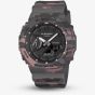 Casio Mens G-Shock 2100 Series Grey & Red Camo Strap Watch GA-2100CM-8AER