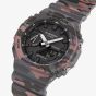 Casio Mens G-Shock 2100 Series Grey & Red Camo Strap Watch GA-2100CM-8AER