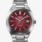 Casio Mens Edifice Automatic Red Dial Bracelet Watch EFK-200D-4AER
